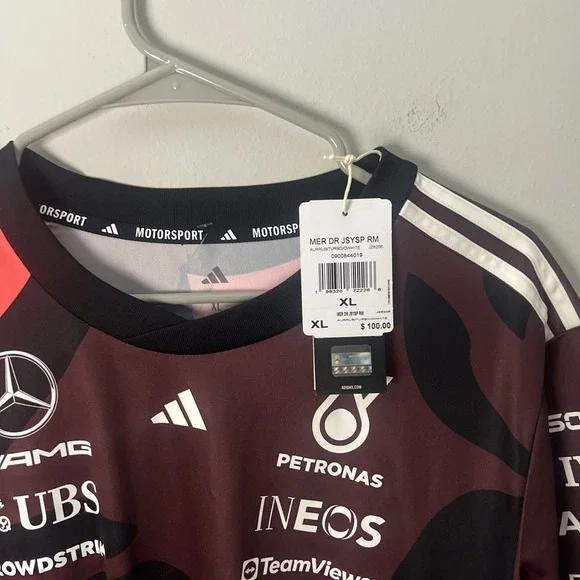 Adidas Mercedes AMG Petronas Formula 1 F1 Driver Jersey, Size XL NWT JZ6206 - Picture 2 of 5